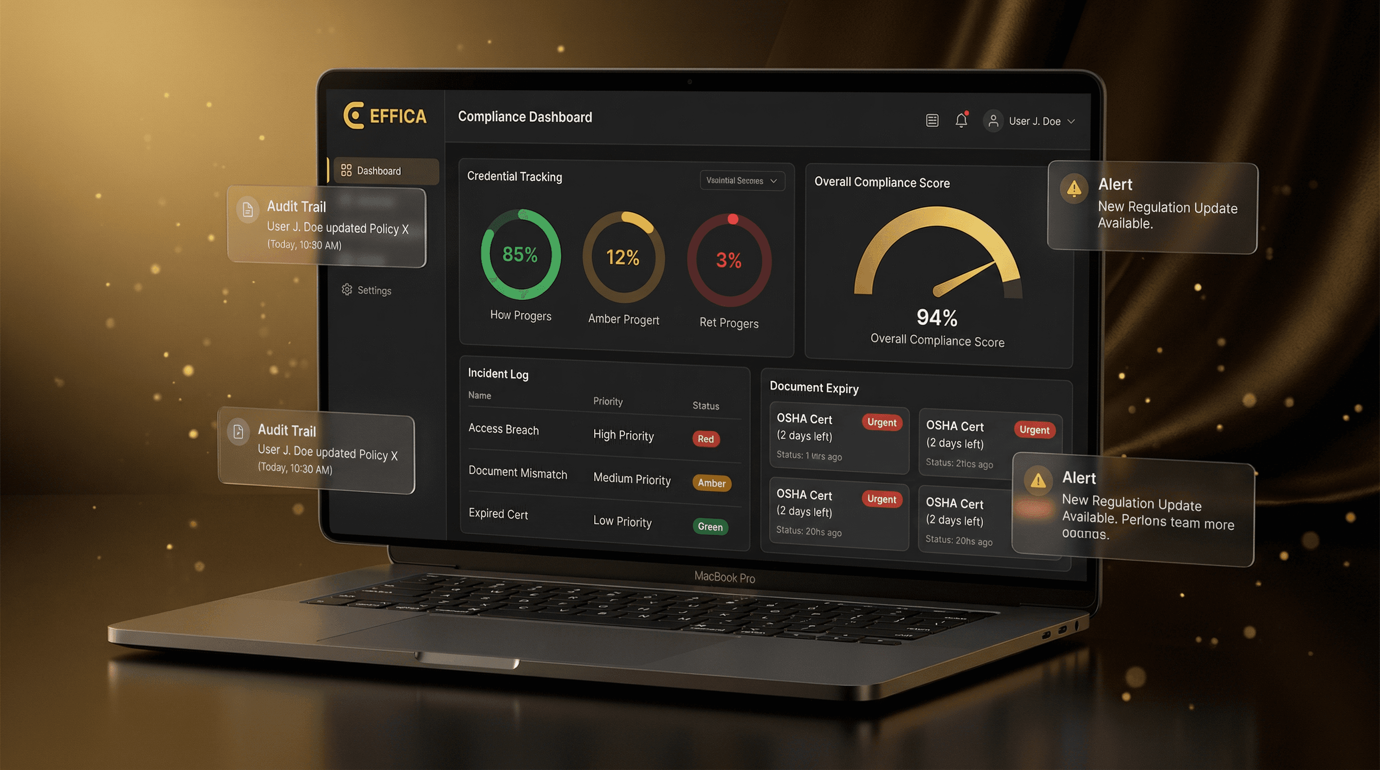 Effica NDIS Compliance Software — incidents, audits and regulatory tracking